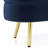 Ottoman Oval Storage Bench, Flannel with Metal Legs-1615638328