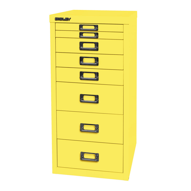29er 27.9cm Wide 8 -Drawer File Cabinet, Yellow