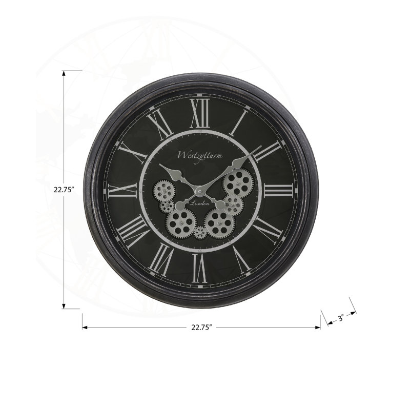 23" Transitional Round Wall Clock