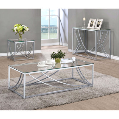 And Glass Rectangular Coffee Table With Metal Legs For Living Room - 17 In Height, 46.51 Width, 23.5 Depth, Contemporary Look, Easy Maintenance Sleek Supports Inches High, Wide, Deep, Minimalist