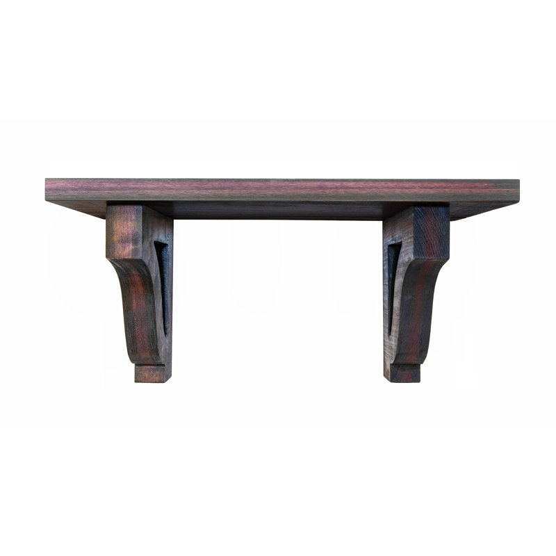 1" Shelves/W Corbels, 10" H x 27" W x 8" D