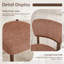 Chaise de salle à manger rembourrée en boucle de style milieu du siècle avec dossier incurvé (ensemble de 4)-1683102699