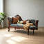 Chaise longue rétro en bois sculpté