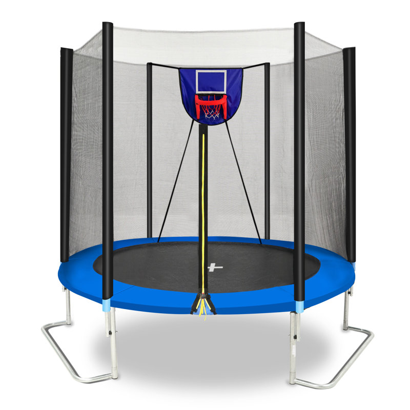 Filet extérieur de trampoline 8 pi avec planche de basketball souple