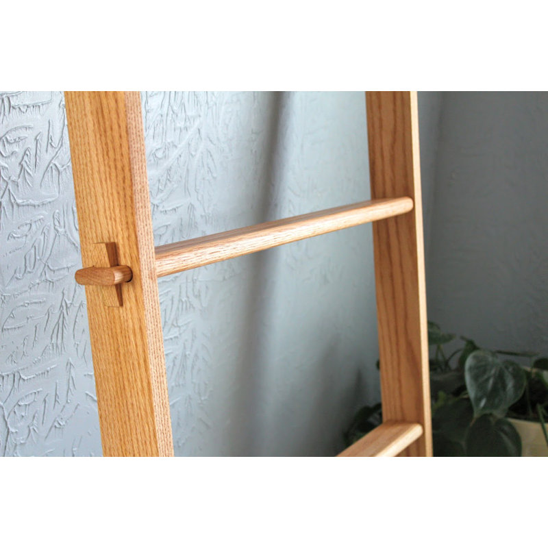 Solid Oak Blanket Ladder