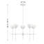 Lustre 5 lumières Meridian en blanc bisque-1664817295