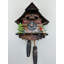  Horloge coucou en bois 14 po avec scène animée de pêcheur et de chalet
