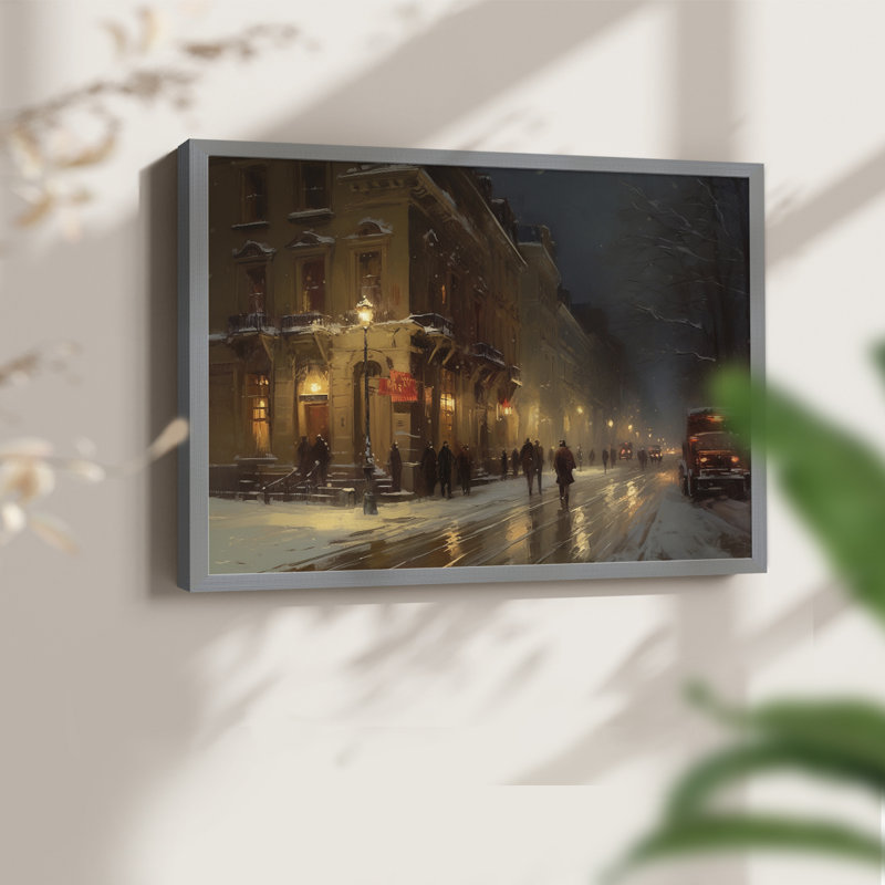 «Chirstmas Art» - CECL XXVI - Reproduction encadrée - Restickable, H 16 po x l 20 po, Gris