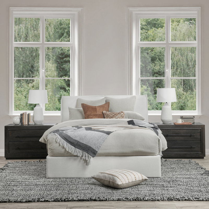 Macmahon Duvet Cover, Queen Duvet, Gray