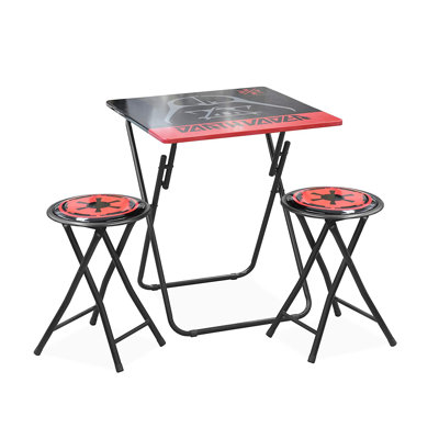 Star Wars Darth Vader Folding Kids 3 Piece Table and Chair Set by Disney