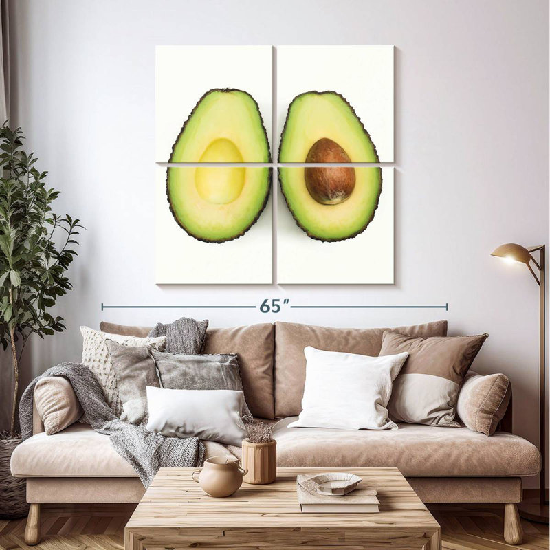 Yarlin Half Avocados, 45" H x 45" W