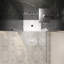 Porte de douche pivotante universelle à gauche et à droite-121348726