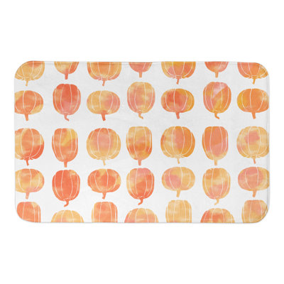 Tapis de salle de bain citrouilles
