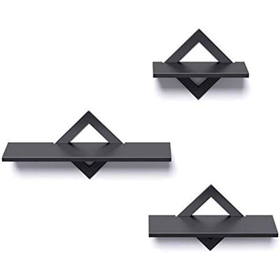 Macedon 3 Piece Diamond Floating Shelf