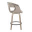 Tabouret de comptoir à hauteur fixe avec pivot