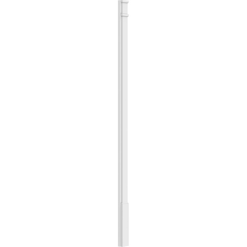Pilastre simple en PVC TruCraft (la paire), Base et chapiteau décoratifs, H 90 po x l 4 po