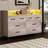 TV Stand Dresser For Bedroom With LED Light & Charging Station, 8 Drawers Wooden Dressers-687128091