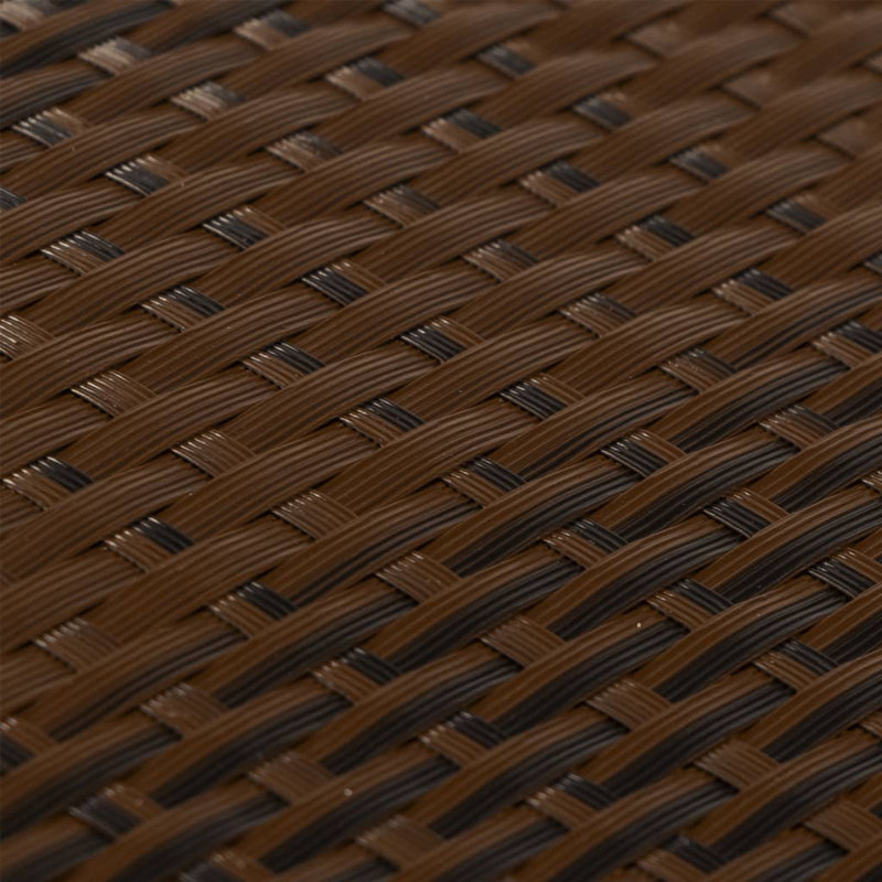 Catrenia Polyethylene Balcony Privacy Screen, 300cm W x 80cm D, Black / Brown