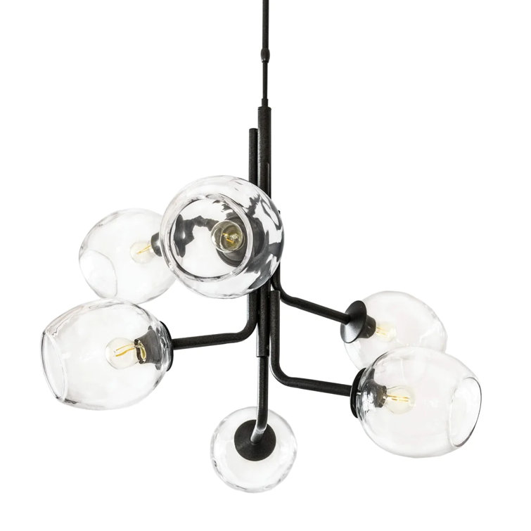Caledonia Chandelier with 6 Globes