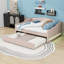 Upholstered Daybed with Light and Trundle-369266439-369266433