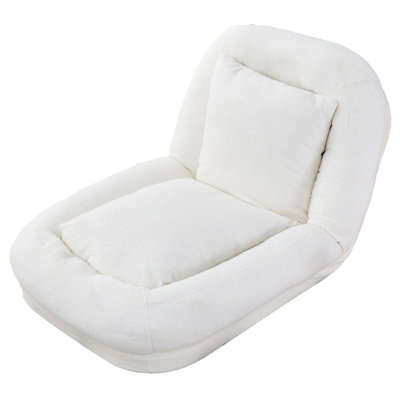 Folding Sofa Chair with 5 Adjustable Positions Plush Floor Lounge Chair for Gaming, Meditation, and Relaxation