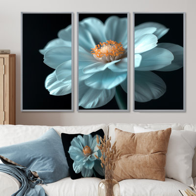 Natures blanches et noires Marigold Photo - ensemble de salon d'art mural souci