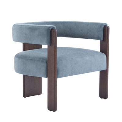 Melanney Modern Upholstered Fabric Accent Armchair