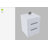 Modern Nightstand Set of 2 with Hidden Compartment – White-355877224