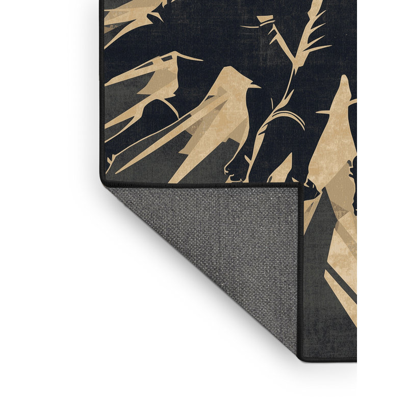 Tapis gris moelleux moelleux et moelleux Erasmos, 4 x 6