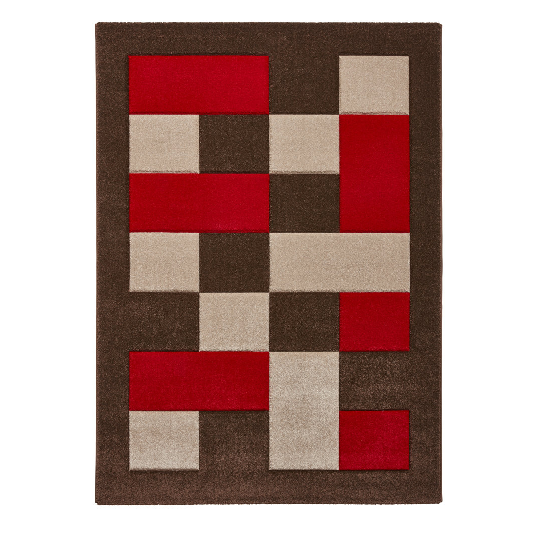 Brooklyn area rug Machine Woven Brown/Red
