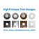 Surefit(V3) LED Flush Mount Ceiling Light, 4000K With Round Nickel Trim