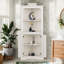 Armoire de coin 69,28 "à 2 portes avec tablette ouverte-1697655149