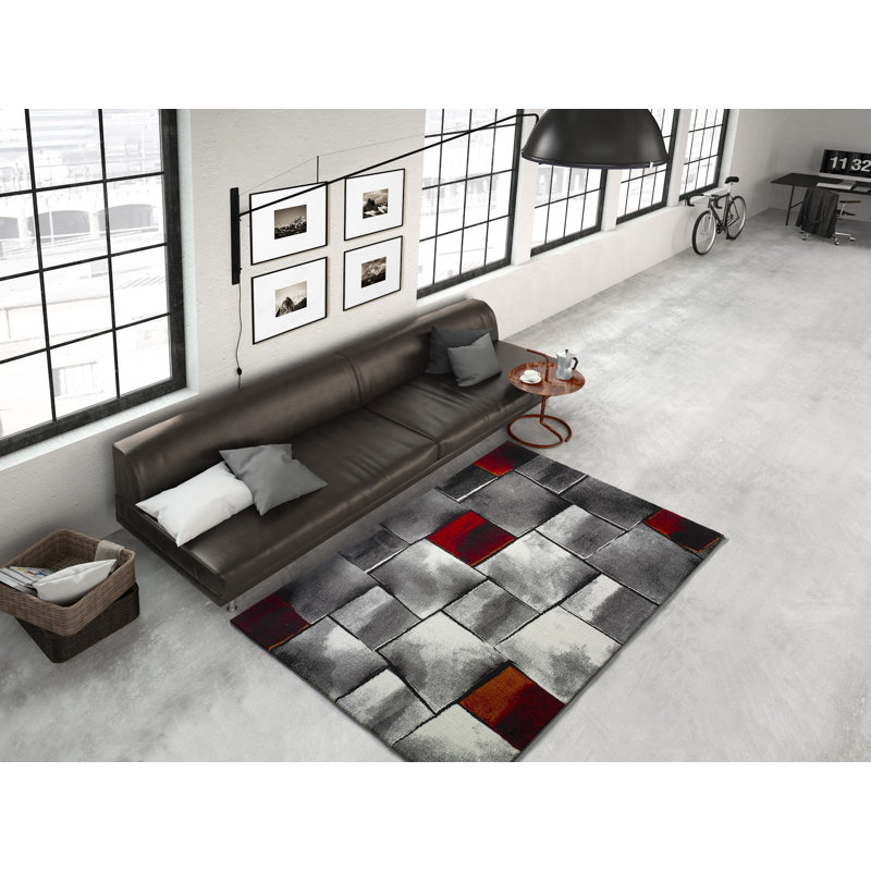 Grullon Geometric Area Rug, Rectangle 160 x 230cm