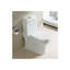 Toilette ronde une pièce à double chasse Donar (siège inclus)