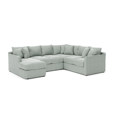 Cecelia 119" W Sinuous Springs 6-Person 3-Piece U-Shaped Sectional