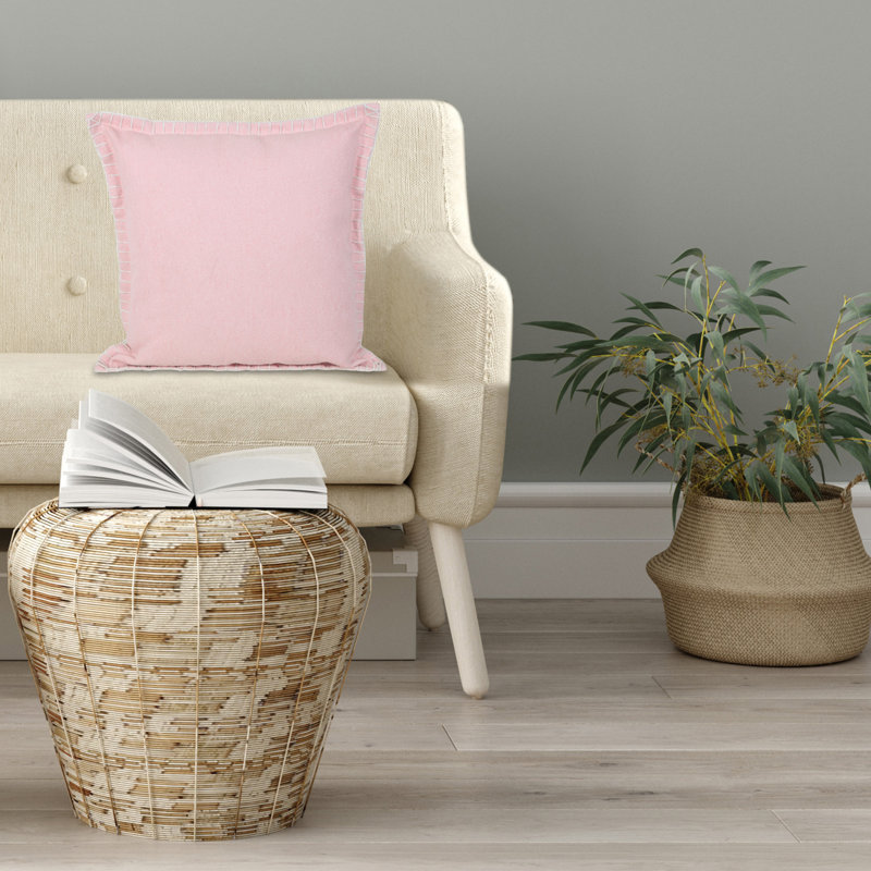 Housse de coussin Madison, Housse de coussin seulement - sans coussin, 20 po x 20 po, Rose