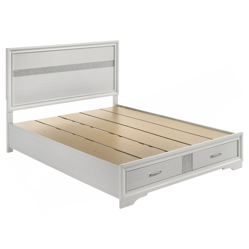 Ensemble de chambre avec grand lit 5 pièces Corbin White