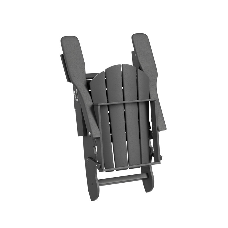 Ensemble de conversation avec repose-pieds 4 pièces Adirondack Shawnna, Gris