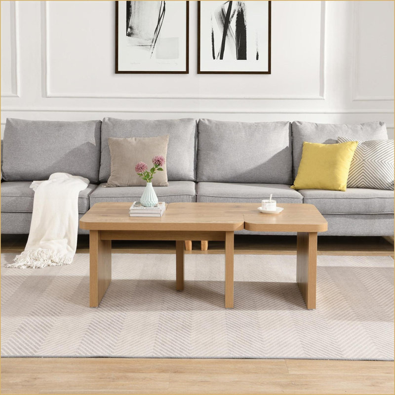 Table basse amovible en MDF noir pour salon / jardin, peu encombrant Facile à nettoyer, Noir