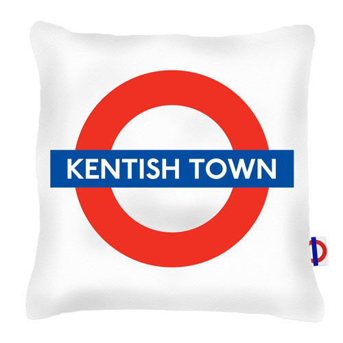 Kentish Town Tube Station London Transport Cushion