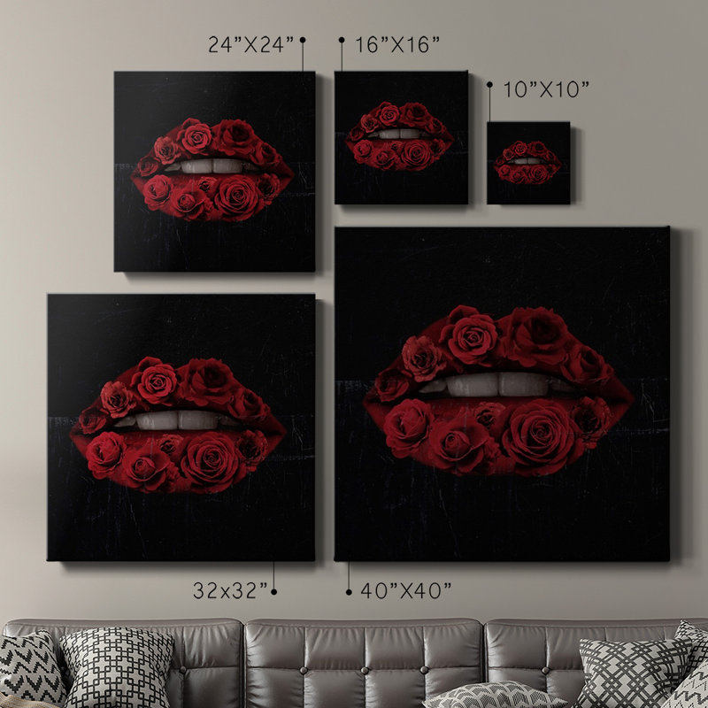 Toile tendue Glam Kiss I-Premium Gallery - prête à être accrochée