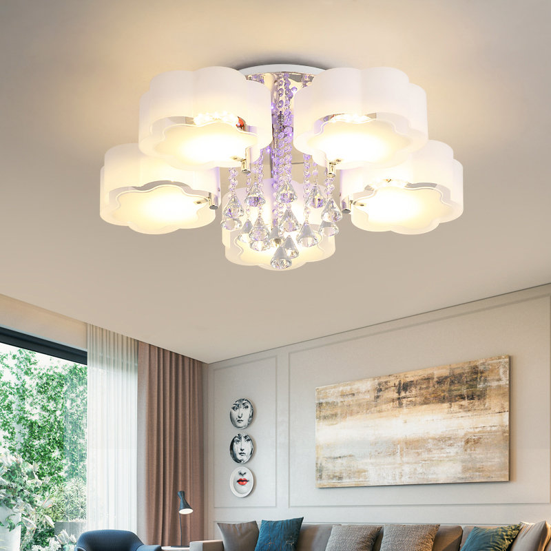 Acrylic LED Semi Flush Mount