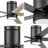 52" Graceshire 5 - Blade LED Flush Mount Ceiling Fan with Remote Control and Light Kit Included-88069712