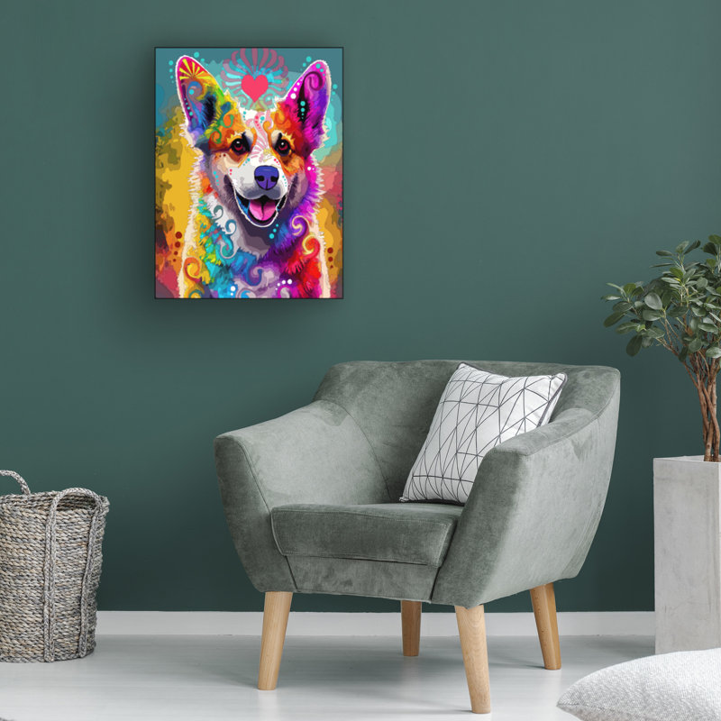 Œuvre sur toile, Dean Dean, H 19 po x l 14 po