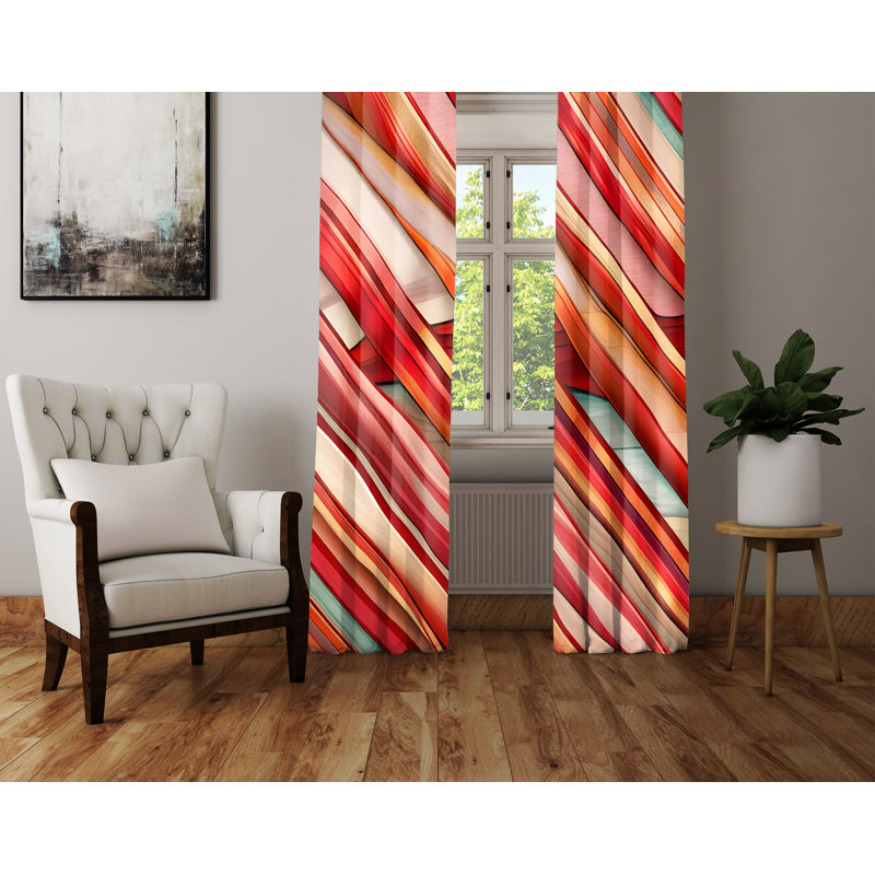Paire de rideaux semi-transparents Alashia, L 40 po x L 52 po