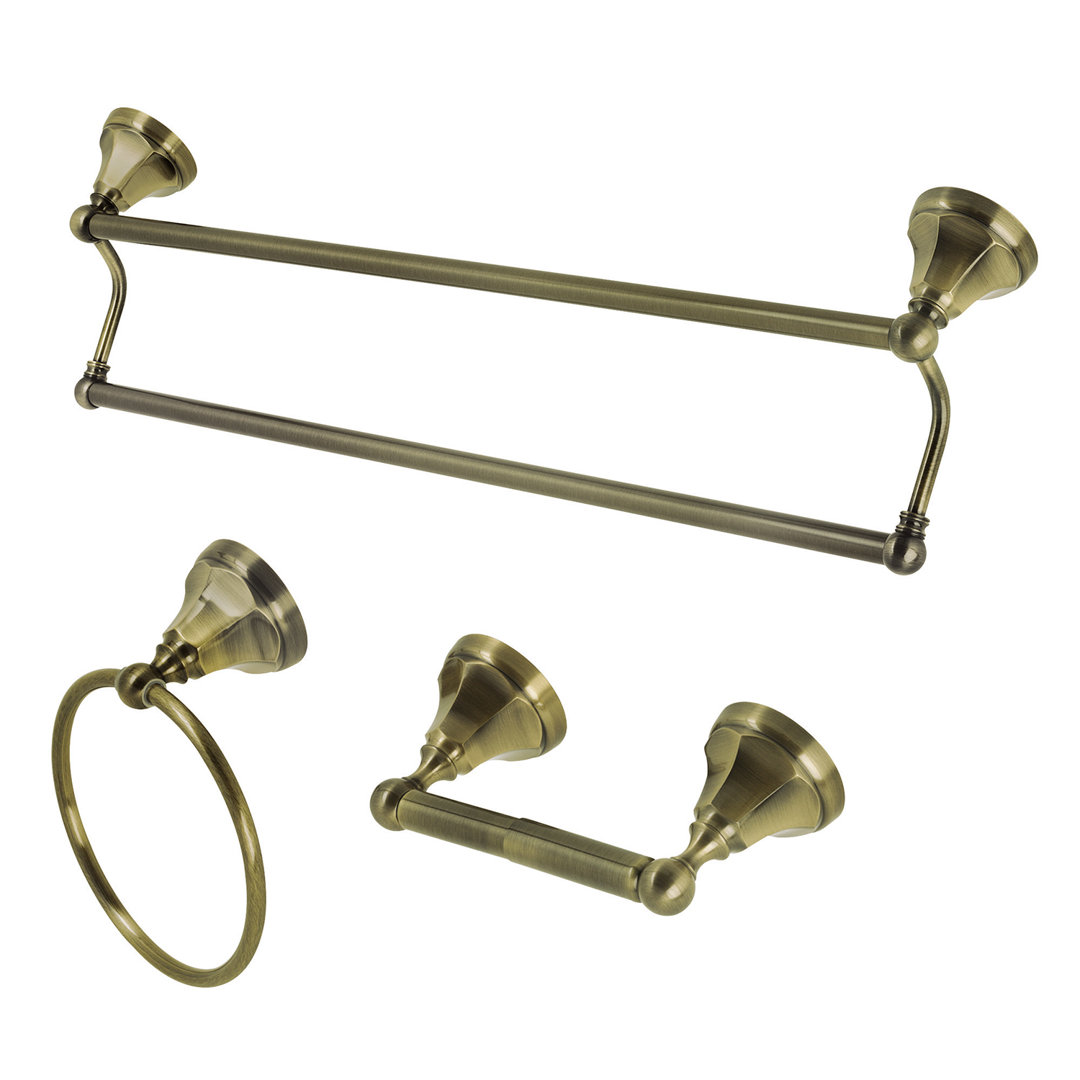 Kingston Brass Metropolitan 3-Piece Bathroom Hardware Set Kingston Brass