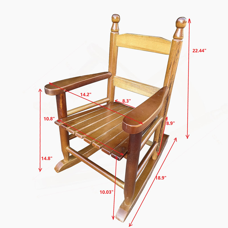 Chaise berçante intérieure ou extérieure, Chêne
