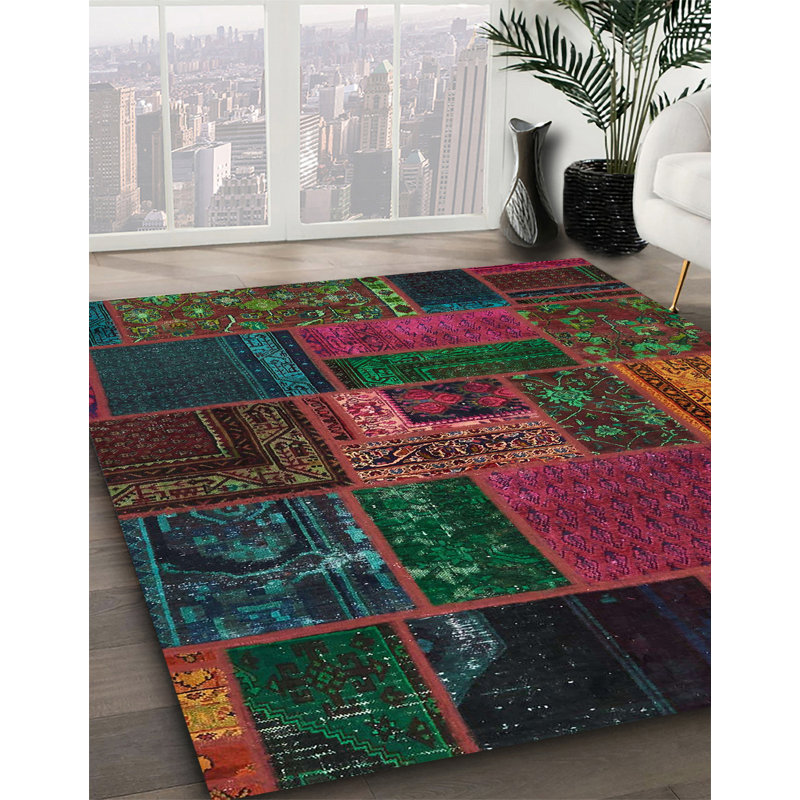 Tapis abstrait moderne 5653, Carré 5 pi