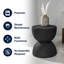 Tabouret et table d'appoint Greta-1724826942