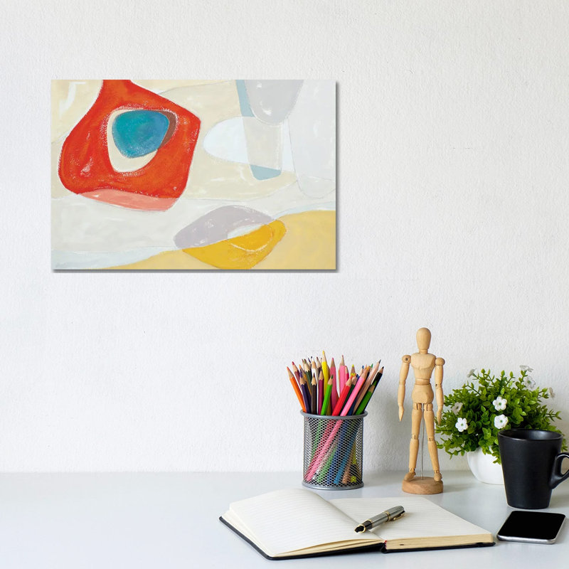 Tidelands Abstract I by Rob Delamater - Gallery-Wrapped Canvas Giclée on Canvas, 20.32 cm H x 30.48 cm W, Canvas